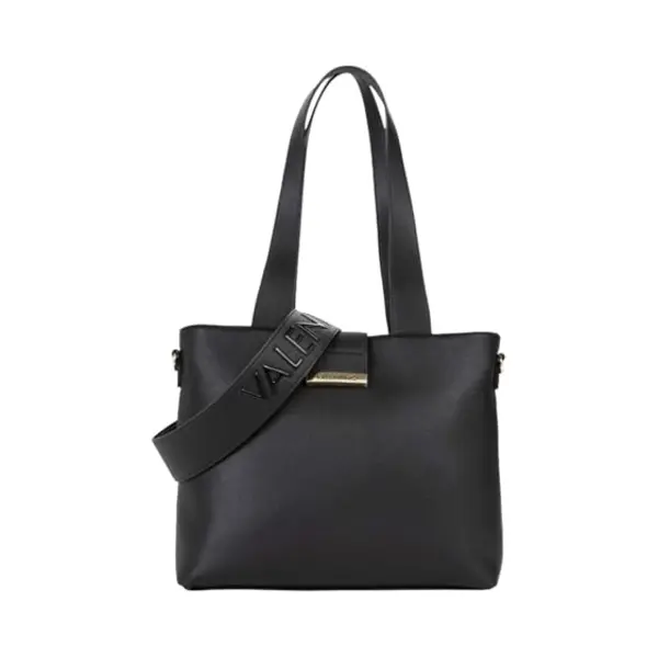 Valentino Schoudertas Dione Re Shopping Bag Nero Zwart thumbnail