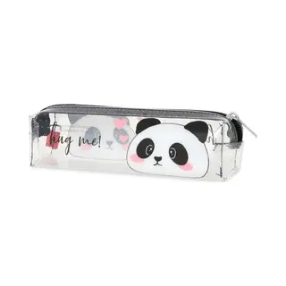 Legami Panda Transparentes Federmäppchen, 19, 5 X 5, 5 Cm, Zeigt Genau, Was Es Enthält, Aus Transparentem Tcu, Reißverschluss, Geräumig