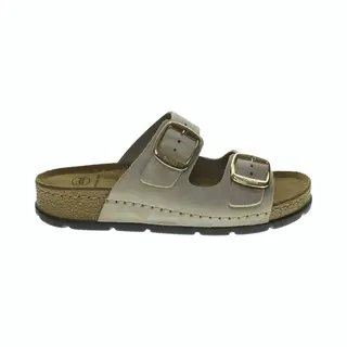 Taupe Tweeband Slippers Bora Scholl Maat 37