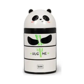 Legami - Desk Organiser, Desk Organiser With 3 Side Opening Drawers, Top Compartment With Sliding Closure, Panda Motif