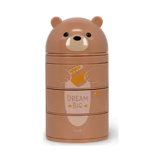 Legami - Desk Organiser, Desk Organiser With 3 Side Opening Drawers, Top Compartment With Sliding Closure, Teddy Bear Theme