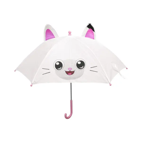 Joytoy Gabby's Dollhouse - Pandy Paw (Panda Pfötchen) Regenschirm Mit Ohren 52 Cm - 6 Panele thumbnail