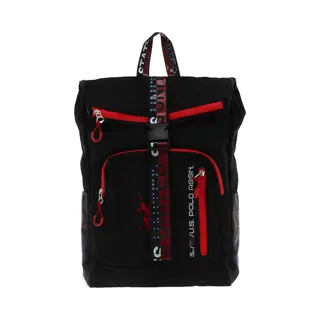 U.S. Polo Assn. Vrije Tijd Rugzak Rugzak Met Laptopvak Bozeman Backpack With Flap Black Zwart