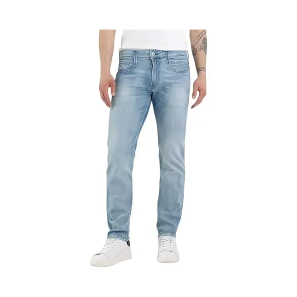 Replay Herren Jeans Anbass - Slim Fit - Blau - Light Blue thumbnail