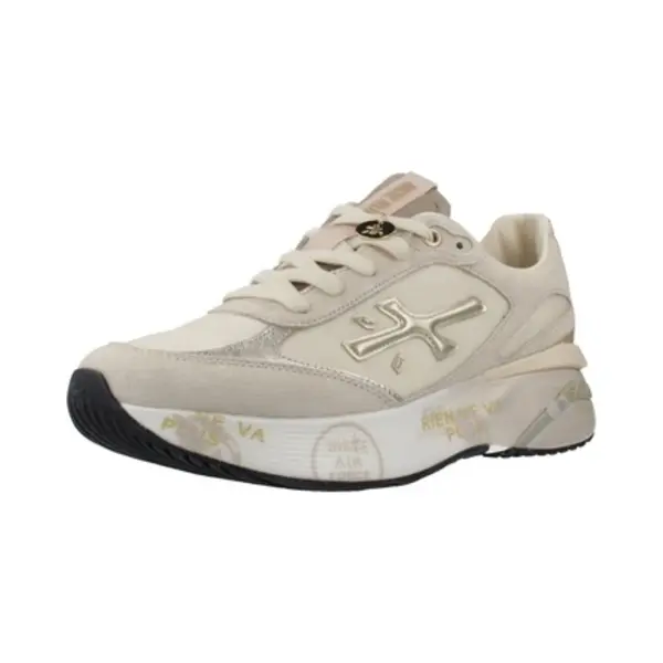 Premiatavoor Vrouwen. Moerund Off-white Moerund Leren Sportschoenen (36), Leer, Wit, Plat, Veters, Casual thumbnail