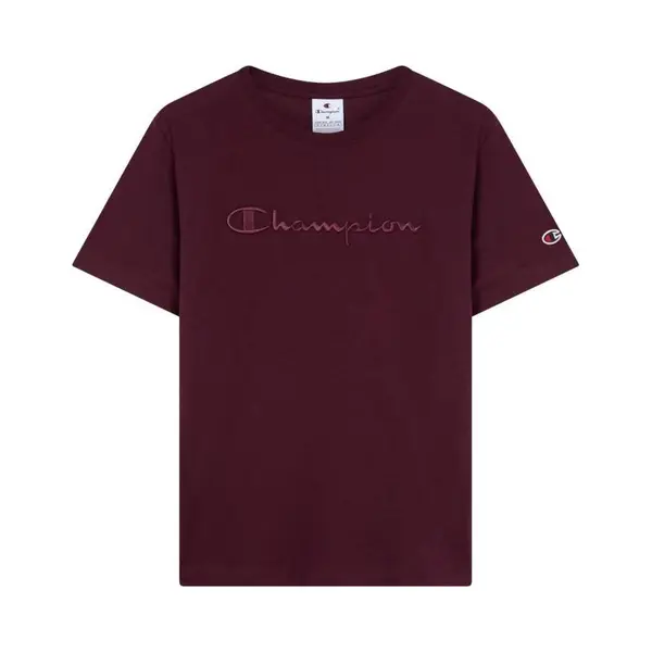 Champion, Vrouwen, T-shirts, Bordeauxrotes Damen-T-Shirt, Rood, (L) thumbnail