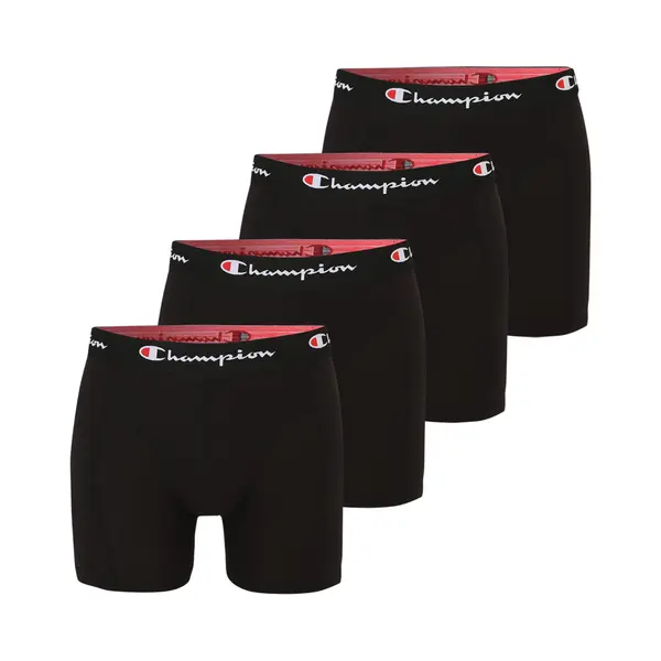 Champion Herren Core X4 Retroshorts, Schwarz, L (4er Pack) thumbnail