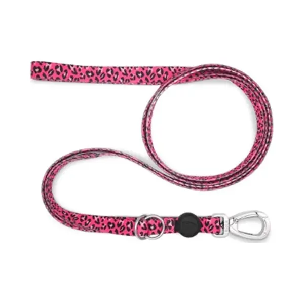 Morso - Hondenriem Verstelbaar - Gerecycled - Bubble Leo - Roze - 65-200X2.5 Cm thumbnail