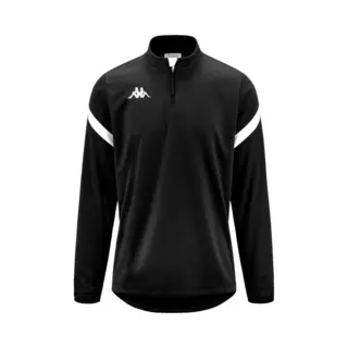 Kappa Dolvole Sweatshirt Met Halve Rits Zwart S Man