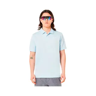 Oakley Icon Tn Protect Rc Kurzarm Polo 23 Hellblau - M