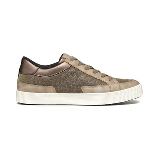 Geox D Blomiee Dames Veterschoenen - Taupe - Maat 38