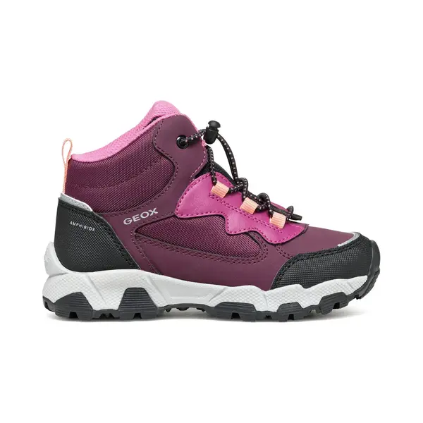 Geox Magnetar Abx Tieners Sneakers - Bordeaux - Maat 31 thumbnail