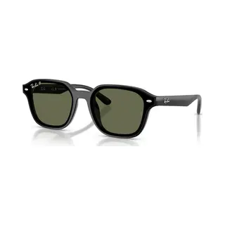 Ray - Ban Unisex Ray - Ban RB4458D 601/9A Sunglasses Nylon Black Green Squared Polarized