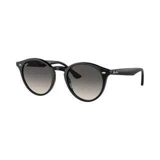 Ray-Ban Round Polished Black Grey Gradient 2180