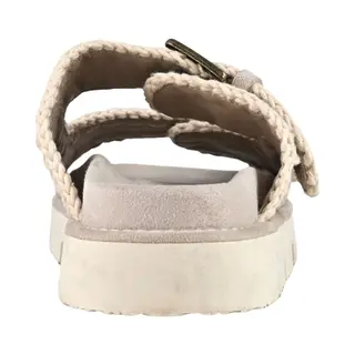 Mou For Woman. Mu.SW461005A Bio Sandals Two Buckles Taupe (38), 1 To 3 Cm, Casual