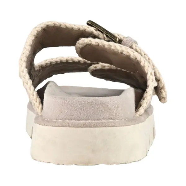 Mou For Woman. Mu.SW461005A Bio Sandals Two Buckles Taupe (38), 1 To 3 Cm, Casual thumbnail