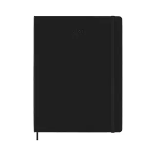 Moleskine Wochenplaner, Wochenagenda 2026 12 Monate Mit Platz Für Notizen, Mit Festem Einband Und Gummibandverschluss, Format Xl 19x25, Farbe Schwarz