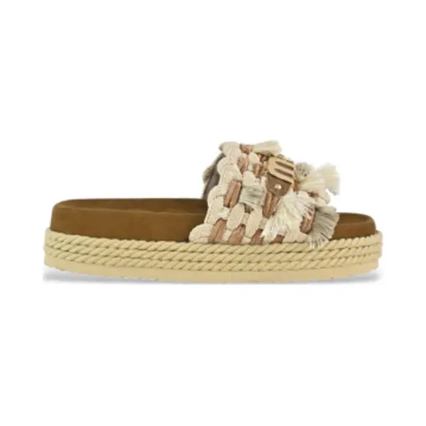 Mou For Woman. Mu.SW451008K Beige Monoband Sandals (36), 1 To 3 Cm, None, Casual thumbnail