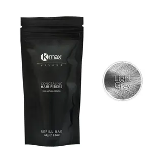Kmax Keratine Haarvezels - Lichtgrijs (64 Gr)