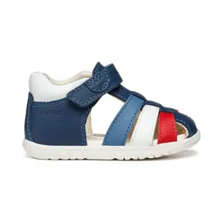 Geox B Sandal Macchia Boy Babysandalen Voor Jongens, Wit (Avio White), 18 Eu