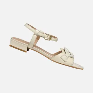 Geox Women's D New Eraklia 15 D Slide Sandal, Papyrus, 6 Uk