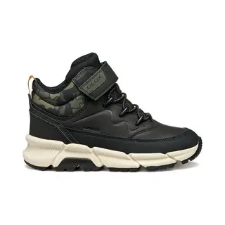 Geox J Flexyper Plus Boy Enkellaarsjes Jongen, Militair Zwart, 35 Eu