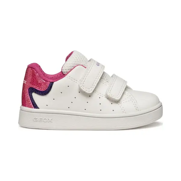 Geox B Eclyper Girl Sneaker Baby Meisjes, Wit/Fuchsia, 22 Eu thumbnail
