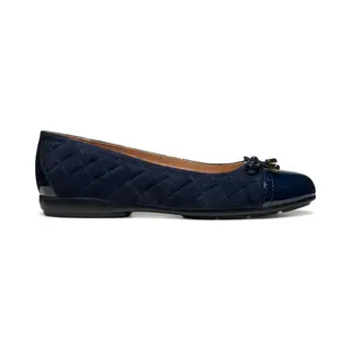 Geox Damen D Annytah Ballet Flat, Blue, 38 Eu