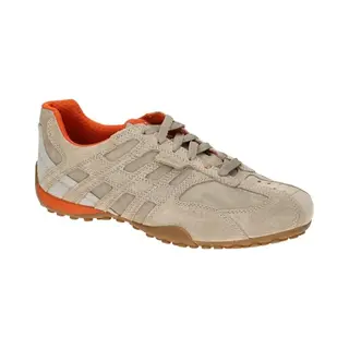 Geox U Snake Original A Suede+Nbk Herren Leder Sneaker U55MNA 022EK C5004 Sand, Schuhgröße, 45 Eu
