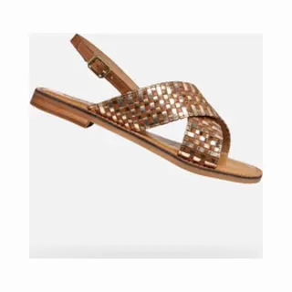 Geox Platte Leren Sandalen Maddalusia