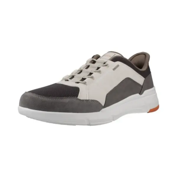 Geox U Vitour A Baskets Pour Homme, Blanc Cassé/gris Foncé, Taille 40 Ue thumbnail