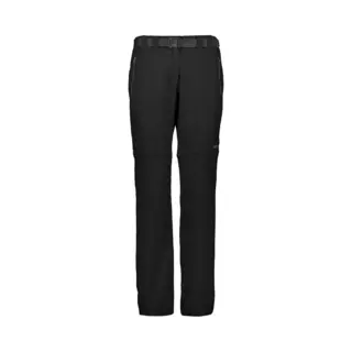 Umkehrbare Hose Cmp Zip Off Stretch Polyester Schwarz Damen - Xxl