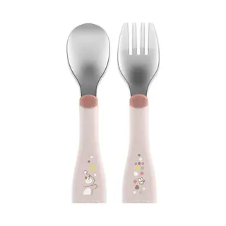 Chicco 00016102150000 peuterbestek Peuter bestekset Roze Roestvrijstaal