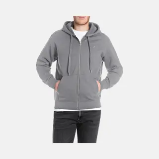 Replay Herren Hoodie Mit Reißverschluss Sweatshirtjacke, Lead Grey 093 (Grau), M