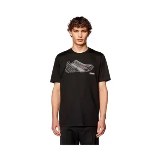 Diesel Just T-shirt Met Korte Mouwen Zwart S Man