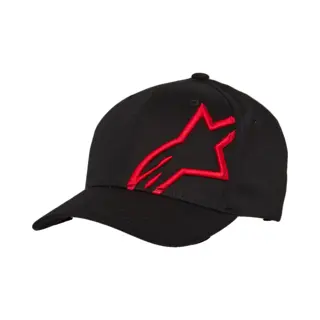 Alpinestars Herren Corp Shift 2 Flexfit Baseball Kappe, Schwarz Rot, Xl Eu