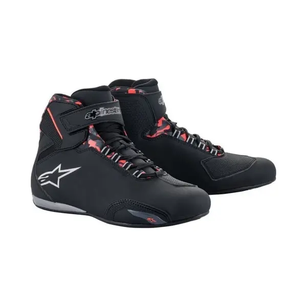 Alpinestars Sektor Wasserdichte Schuhe, Größe 45, Schwarz/Grau/Rot thumbnail