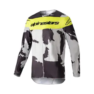 Alpinestars 2023 Racer Tactical Trikot Cast Gray Camo Yellow Fluo