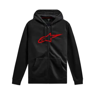 Alpinestars Ageless Zip Hoodie V3 Kapuzenpullover Für Herren Fleece Sweatshirt Mit Kapuze Schwarz/Rot L