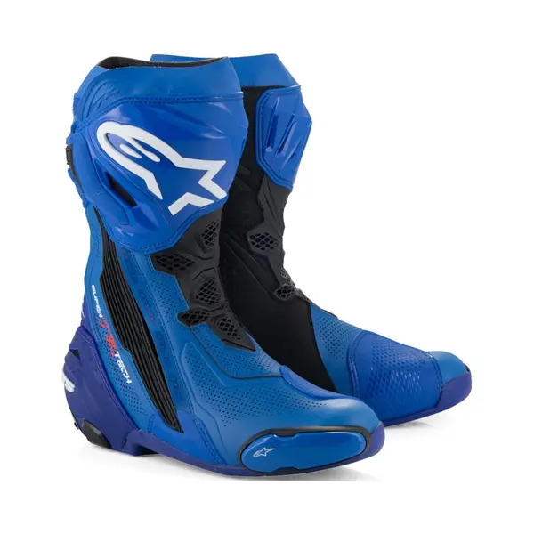 Alpinestars Supertech R Vented Boots Blue Black thumbnail