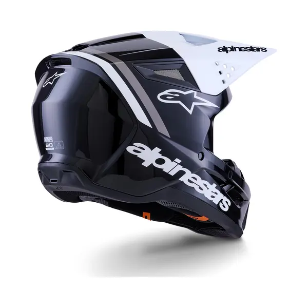 Alpinestars S-M3 Radium Helmet Ece 22.06 Black White Gray Glossy, Size, Xs thumbnail