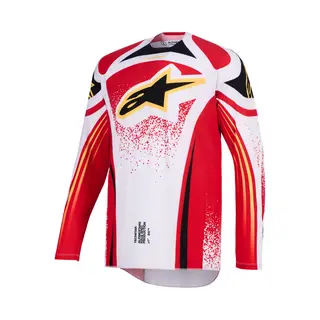 Outdoorshirt Alpinestars Jersey Techstar Nomur Gray/Red/Black Maat L