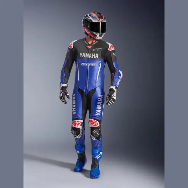 Alpinestars Yamaha Gp-R7 Leren Pak 1 Stuk Metallic Blue Blk White Red Fl, Size, 46 thumbnail