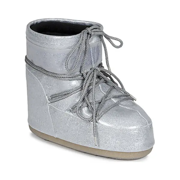Moon Boot Icon Low Glitter Silber 1409440 H001, Silber / Schwarz, 40 Eu thumbnail