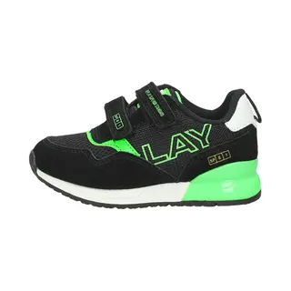 Replay Shoot Klittenband Sneaker - Jongens - Zwart/groen - Maat 24