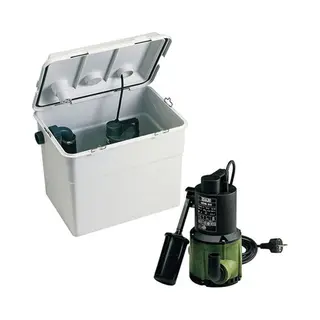 Novabox 30/300 Abwasserhebeanlage - 7.200 L/std. - 350w - Förderhöhe 6, 9 M - Eingangsverbindung(en) 4 - Geruchsfreier Deckel - Ohne Wc - Dab