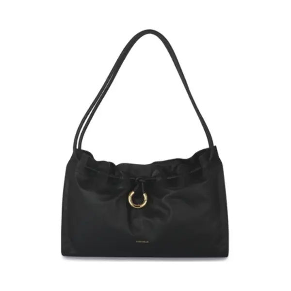 Coccinelle Leren Schoudertas Isabela Handbag Smooth Leather Noir Zwart thumbnail