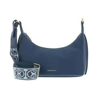 Coccinelle Leren Schoudertas Accessoiretas Suri Mini Bag Grained Leather Deep Blue Blauw