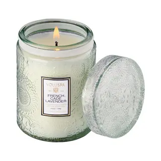 Voluspa Small Glass Jar French Cade And Lavender 50h