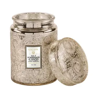Voluspa Large Jar Candle Gilt Pomander & Hinoki (510 G)